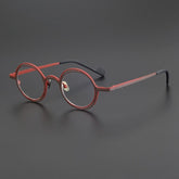 Wester Vintage Pure Titanium Glasses Frame Round Frames Southood Matte Red